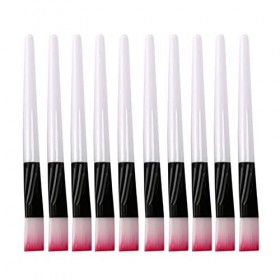 ESmoda Lot de 10 pinceaux roses et blancs pour masque facial