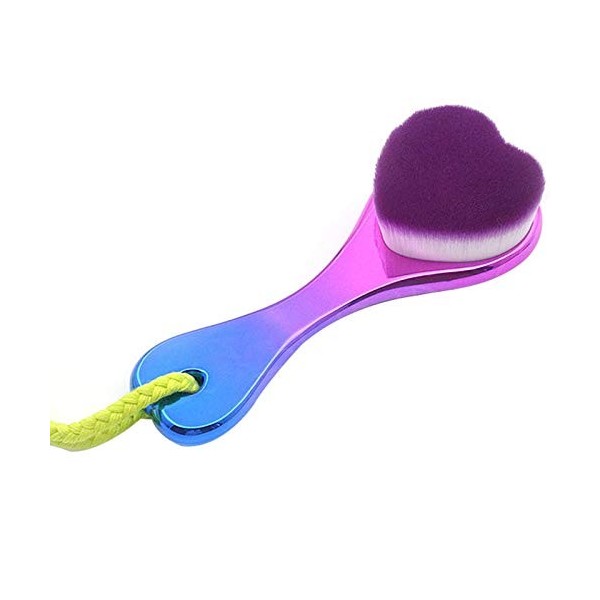 reamhome Brosse de nettoyage en silicone portable violette pour le visage