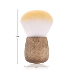 reamhome Pinceau à poudre en forme de champignon doux pour fond de teint, blusher, maquillage, fard à paupières, tête de visa