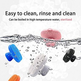 Jewecutger Brosse de nettoyage du visage en silicone, brosse de lavage du visage manuelle, imperméable à leau, nettoyage de 