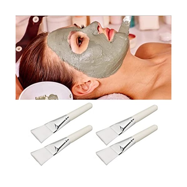 Applicateur de masque facial, brosse à masque dargile, ergonomique, cheveux doux, portable, sans danger pour la maison