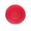Brosse de nettoyage en silicone de maquillage avec ventouse Outils de beauté de nettoyage du visage Rouleau électrique rouge