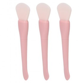Brosse à Masque, Double Tête, Conception Ergonomique en Silicone, 3 Pièces, Brosse pour Masque Facial Souple et Flexible pour