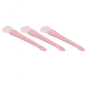 Brosse à Masque, Double Tête, Conception Ergonomique en Silicone, 3 Pièces, Brosse pour Masque Facial Souple et Flexible pour