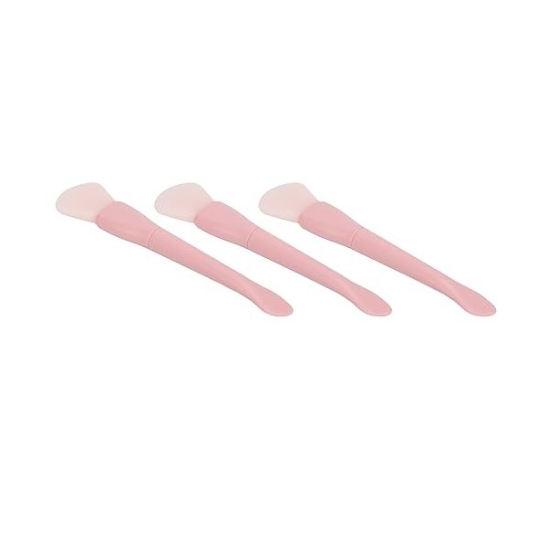 Brosse à Masque, Double Tête, Conception Ergonomique en Silicone, 3 Pièces, Brosse pour Masque Facial Souple et Flexible pour