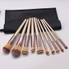 Ynnweft Lot de 14 outils de maquillage de haute qualité avec manche en bois pour poudre libre blush