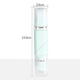 Pinceau de maquillage Kabuki de voyage 2 en 1 pour fond de teint, blush, poudre bronzante et poudre, mini pinceaux de maquill