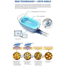 SFLCYGGL Bureau 360 Congélateur de Graisse Perte de Poids Machine Cryolipolyse Minceur Appareil Anti Cellulite Masseur avec 3