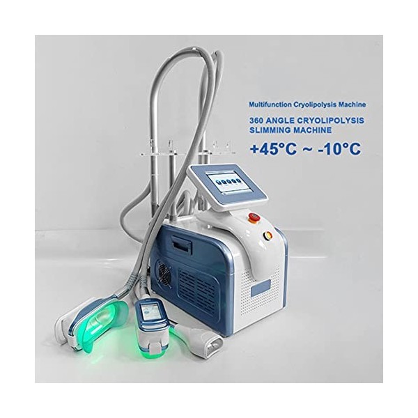 SFLCYGGL Système de Sculpture Corporelle au Congélateur Gras, 360° Cryolipolysis Corps Minceur Masseur avec 3 Poignées