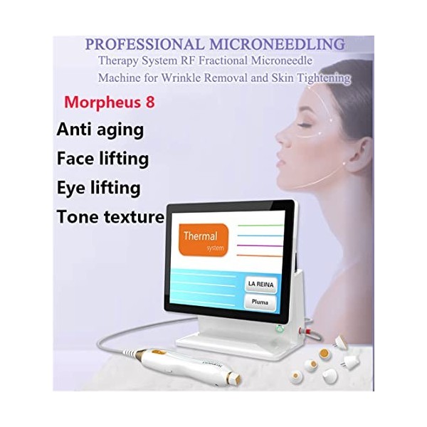 RF Fractional Microneedle Morpheus 8 Machine pour enlever les rides et raffermir la peau, rajeunissement de la peau RF Machin