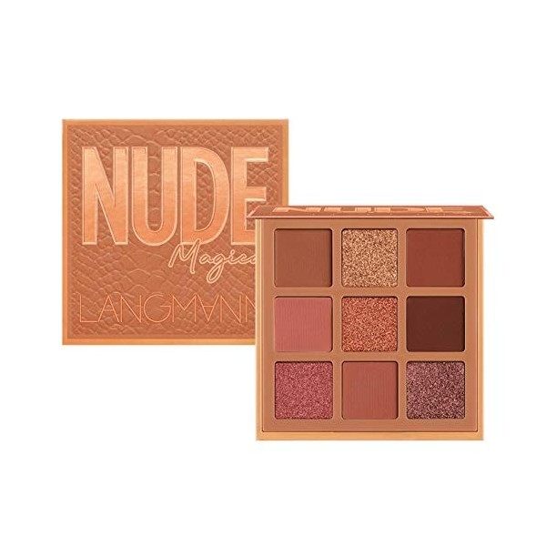 Allbestaye 9 Couleurs Fard À Paupières Palette Glitter Metallic Nude Mat Fumé Yeux Maquillage Imperméable À Leau