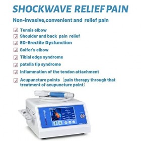 Masseur De Relaxation Corporelle avec 5 Têtes De Massage Dispositif donde De Choc Physique Machine Pneumatique À Ondes De Ch