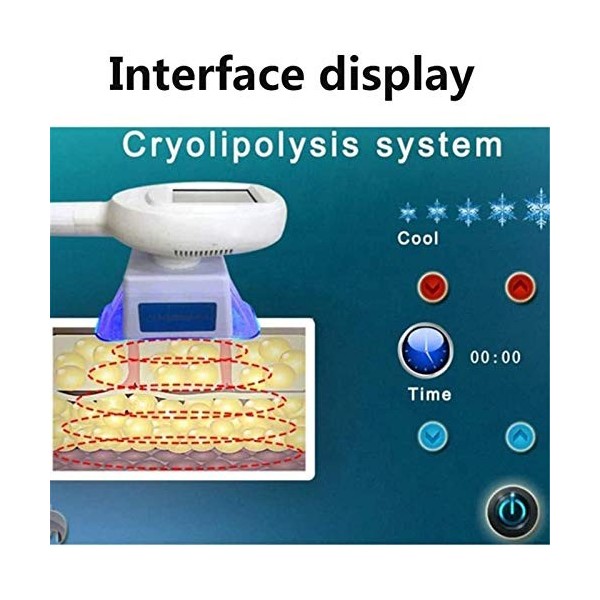 Électrique Geler Minceur Machine Cryolipolyse Graisse Instrument De Lipolyse Corps Minceur Machine Avec 3 Poignées Congelé Éc