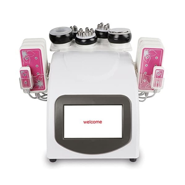 LVYE1 MRMF Machine de beauté à cavitation 6 en 1 40K, Soins de la Peau du Corps et du Visage Anti-Rides aspirateur RF élimina