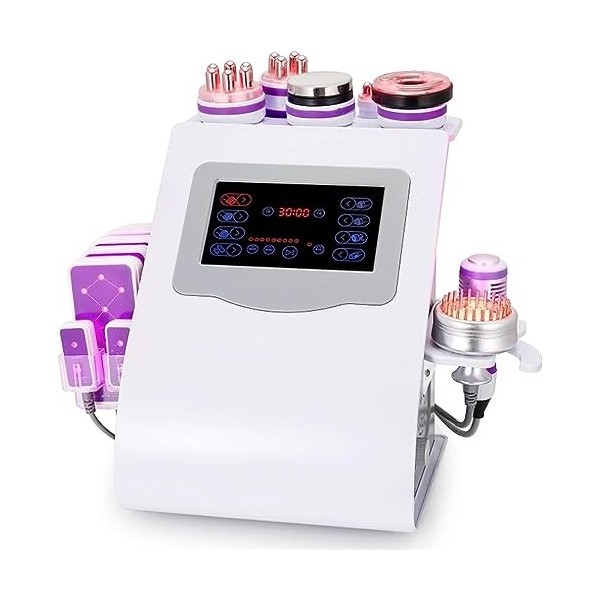 LVYE1 MRMF 9 en 1 Machine De Beauté, Appareil De Cavitation 40K, Appareil De Massage RF Multifonctionnel pour Le Visage Et Le