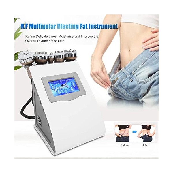 LVYE1 MRMF Machine de beauté 5 en 1 40K, Machine de cavitation RF, Équipement de beauté Amincissant pour Le Corps pour aminci