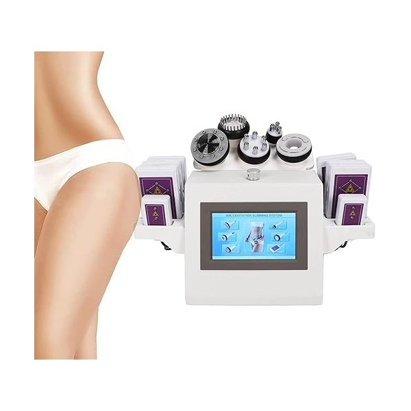 LVYE1 MRMF Machine de beauté, 6 in 1 80K Cavitation Machine, Perte de Poids RF Soins de la Peau Rajeunissement Raffermissemen