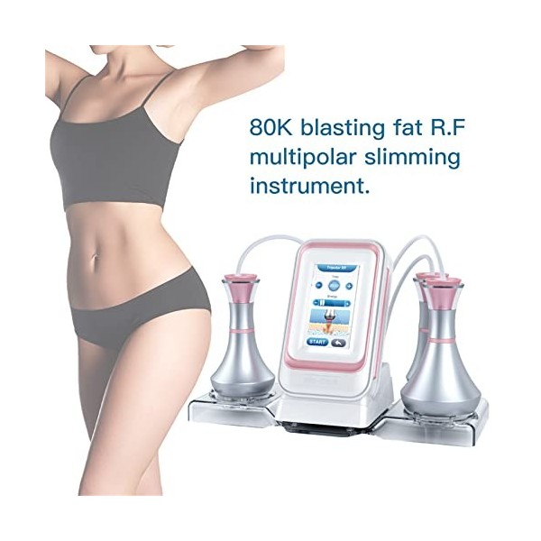 LVYE1 MRMF Machine De Beauté, Machine À Cavitation Appareil De Perte De Poids 80K RF pour Le Corps Et Le Visage Appareil De M