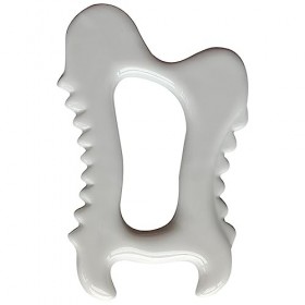 Evzvwruak 1 Pièce Guasha Masseurs de en Céramique Planche de Grattoir pour Lifting plus Mince Réduit les Poches Sculptant le 