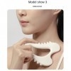 Beausoleil 1 PCS Facial Guasha Tools Planche de Grattoir en Céramique pour Lifting plus Mince Réduit les Poches Sculptant le 