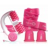Stephanie Franck Beauty Pack Minceur - 1 Body Roller, 2 Ventouses, 1 Fitness Band rose 