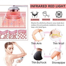 Appareil de Massage Anti-Cellulite,3 en 1 Ultrasonic Infrarouge EMS Dispositif de Beauté