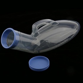 Urinoir Hommes Portable en Plastique - Réutilisable et Lavable - avec Housse et Brosse de