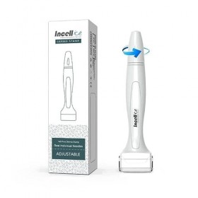Dermastamp 0,25 mm à 3 mm - Aiguille Réglable - 140 Broches - En Titane - Microneedling - Derma Roller - Dermapen Face - Stam