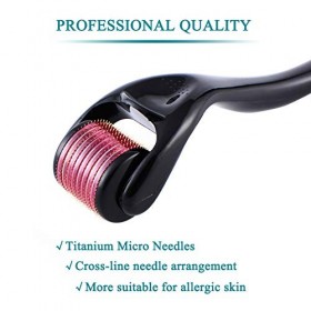 Derma Roller 0,5mm/1mm-540 rouleau pour la peau,roller micro aiguilles-Pour  la stimule repousse cheveux/pousse barbe,visage soin de la