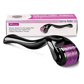 NOUVEAU 540 Titanium Micro Needle Derma Roller 0.25mm Cheveux Barbe Repousse  & Peau 