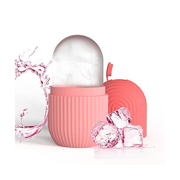 Joyeee Ice Roller, massage de la glace pour les yeux réutilisable, beauté du visage, soins de la peau compresse de glace rétr