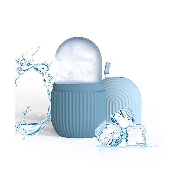 Joyeee Ice Roller, massage de la glace pour les yeux réutilisable, beauté du visage, soins de la peau compresse de glace rétr