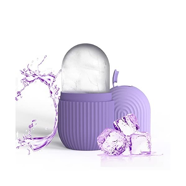 Joyeee Ice Roller, massage de la glace pour les yeux réutilisable, beauté du visage, soins de la peau compresse de glace rétr