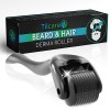 Dermaroller pour la croissance de la barbe et des cheveux de Tilcare – Derma roller stérile en titane de 0,25 mm pour les hom