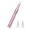 PELCAS Dermapen Micro Aiguilles Stylo avec 3 Têtes d’Aiguilles et 3 Vitesses, 0-2 mm Réglable Microneedling Pen Professionnel