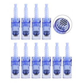 10 Pièces 36Pin Aiguilles de Cartouches de Remplacement pour Dr.pen Ultima A6, Dermapen Microneedling Cartouches pour Auto De