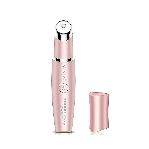 TOUCHBeauty Massage des Yeux Appareil, 3 en 1 Anti Age Masseur Oculaire Anti-âge Chauffant 40℃ avec Vibration à Haute Fréquen