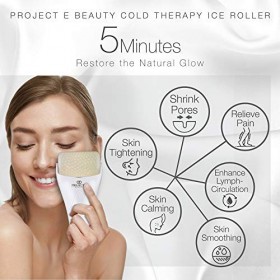 Projet E Beauty Ice Roller Cold Therapy | Visage yeux masseur de corps sous les yeux gonflés soulagement de la douleur rafraî