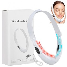 Éliminateur de Double Menton Appareil, Intelligent Lifting Visage Masseur Visage, EMS V Face Lifting Appareil Anti Rides Visa