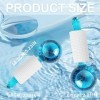 Nizirioo Ice Roller Ice Globes : Lot de 2 boules de glace pour le visage, réduit les gonflements et les cernes pour les peaux