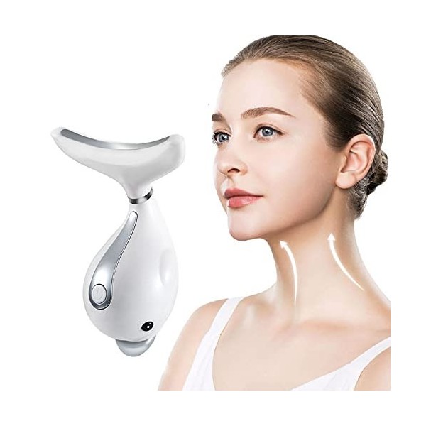 VOOADA Appareil Anti Rides Visage,3 Modes Vibration Haute Fréquence Appareil de Beauté massage, Face lifting visage Anti-âge 