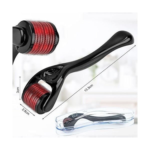 Derma Roller Rouleau à Barbe, Dermaroller pour Visage Rouleau pour Visage Dermaroller pour Soins de Peau Favoriser Absorption