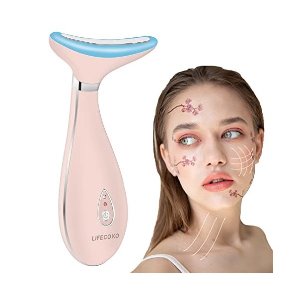 LiFECOKO Beauté Appareils Lifting Massage Visage, Masseur Visage, Appareil Anti Rides Visage, Masseur de Visage Électrique An