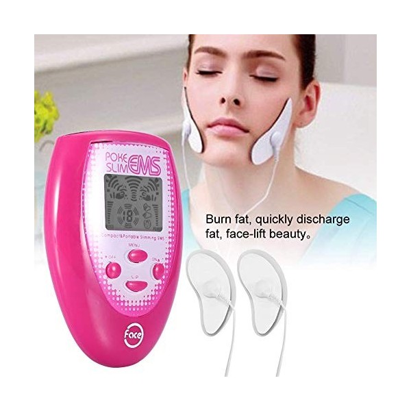 Masseur électronique de visage, électrodes faciales pour le visage Kit de musculation de massage électronique Visage modelant