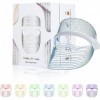 Masque de lumière de thérapie faciale LED, appareil de beauté de photon facial de thérapie de lumière de 7 couleurs pour le r