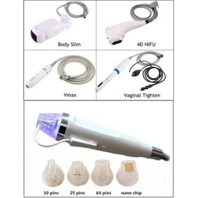 Portable 5 in 1 4DDevice Eye Wrinkle Removal Face Lifting Slimming 3D Vaginal Tightening
