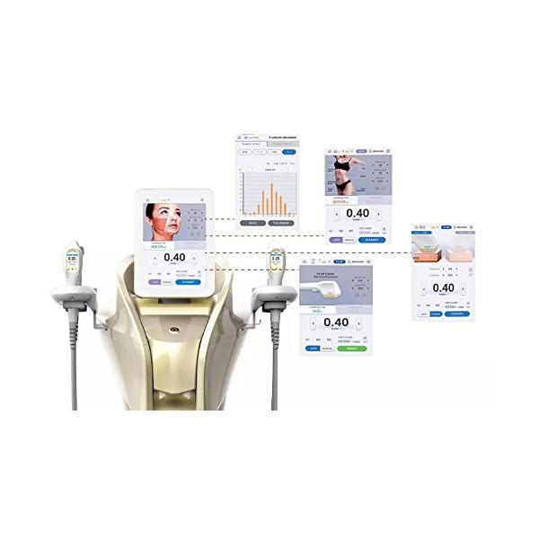 Mfu r.f. 10 cartouches 7D Hifu Appareil de mise en forme pour raffermir la peau et réduire les rides