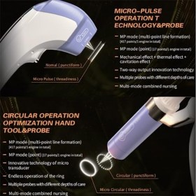 7D HIFU 360 ° Micro-impulsion Face Body Soulevant la machine anti-rides, serrandage cutané Reripperie de carrosserie Sculpt M