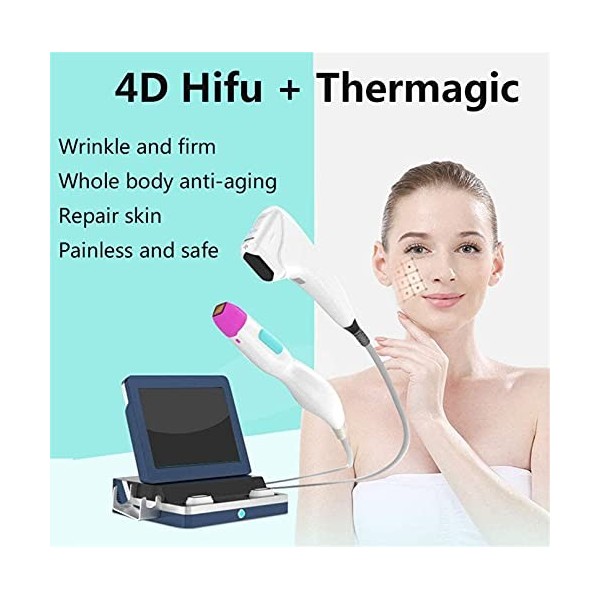 WM-MSMY Machine Anti-Âge HIFU 4D pour Corps Et Visage, Appareil De Beauté pour Le Resserrement De La Peau pour Le Visage Appa