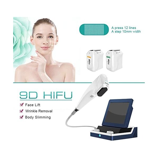 AMMZON Instrument De Beauté Anti-Âge Hifu, Peau De Machine Hifu 4D Focalisée À Haute Intensité Lifting Serrant La Machine Ant